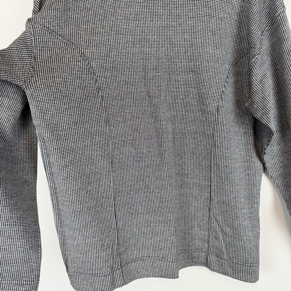 NWT Vintage Gap Houndstooth Turtleneck Long Sleeve Cotton Top Shirt‎ Size Large - Picture 5 of 9